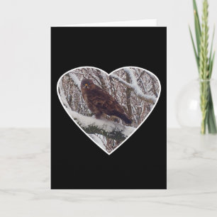 Buzzard Heart Greetings Card Add Text