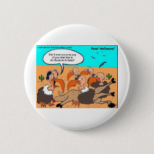 Buzzard In Ecstacy Funny Gifts Tees & Collectibles 6 Cm Round Badge