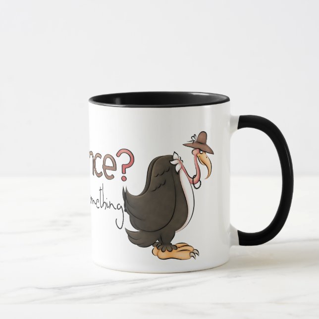 Buzzard Patience mug (Right)