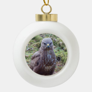 Buzzard With Attitude McScroogey Christmas Ceramic Ball Christmas Ornament