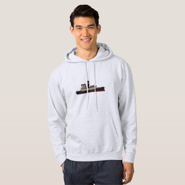 Buzzards Bay Tugboat Hoodie (Front Full)