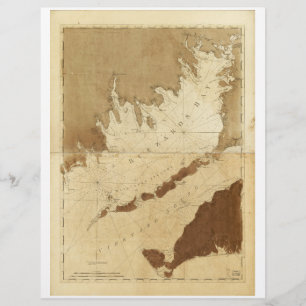 Buzzards Bay & Vineyard Sound Mass. Map (1776)