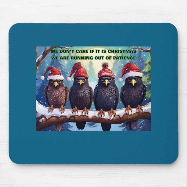 Buzzards On A Limb Losing Patience Mouse Pad (Front)