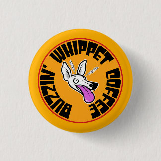 Buzzin' Whippet 3 Cm Round Badge