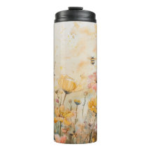Buzzing Bee Blossoms Insulated Tumbler