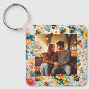 Buzzing Blooms Key Ring