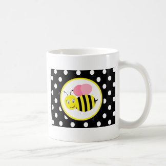 Buzzing Bumble Bee - Pink / Black Coffee Mug