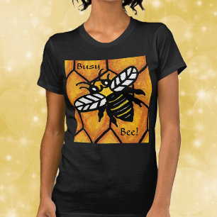Buzzing Busy Cute Bee Honeycomb T-Shirt