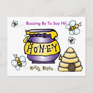 Buzzing By To Say Hi! Postcard