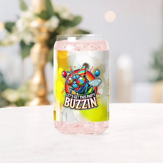 Buzzing Celebration Can Glass (Insitu (Wedding))