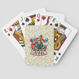 Buzzing Celebration Playing Cards