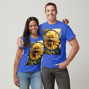 "Buzzing Dreams: Sunflower Bee Dreamcatcher" T-Shirt