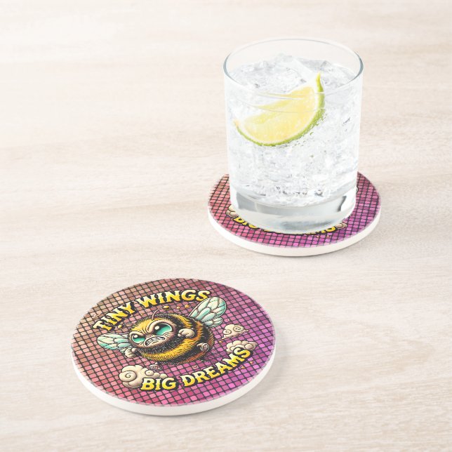 Buzzing for Greatness Coaster (Side)