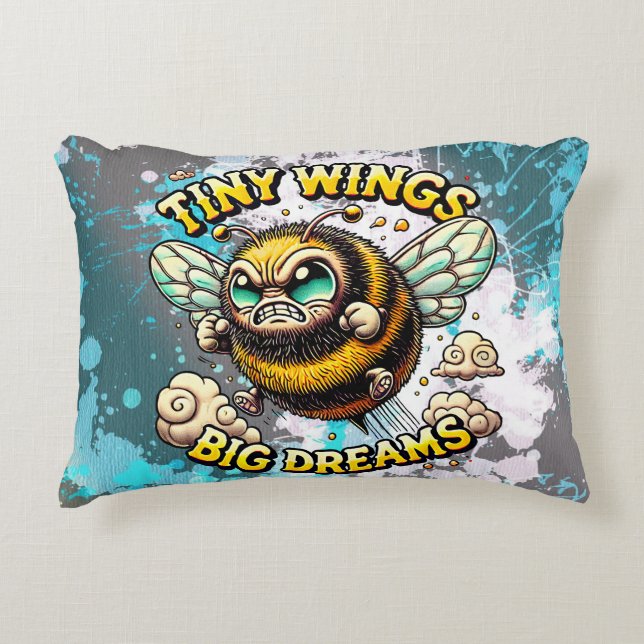 Buzzing for Greatness Decorative Cushion (Front)