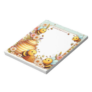 Buzzing Honey Bee Notepad
