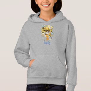 Buzzing Into Custom Name and Age Cute Bee Birthday