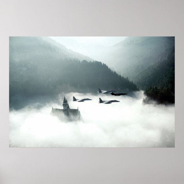 Buzzing Neuschwanstein Poster (Front)