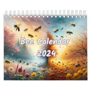 Buzzing through Seasons: A Bee's Journey Calendar