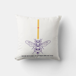 Buzzing with Gear: Robo-Bee Style! Cushion