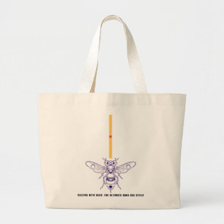 Buzzing with Gear: Robo-Bee Style! Large Tote Bag