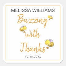 Buzzing with Thanks Honey Bee Baby Shower Party