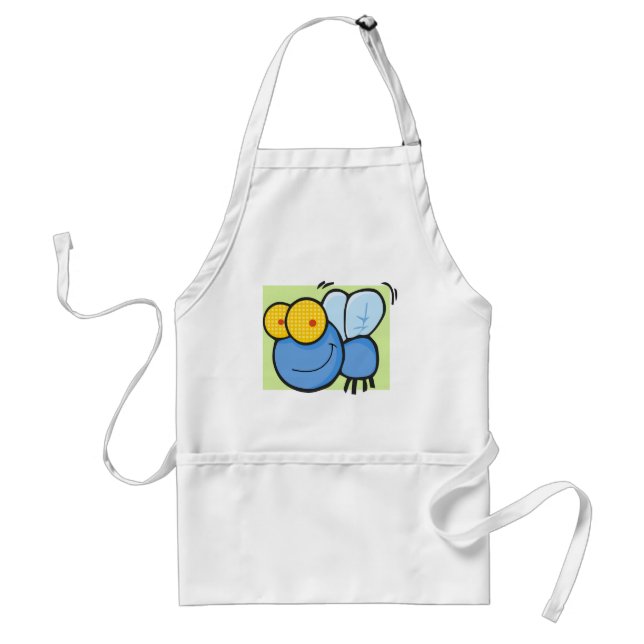 Buzzy the Fly with Green Background Standard Apron (Front)