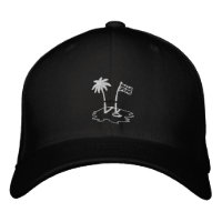 BVI RUGBY Black Embroided Baseball Cap