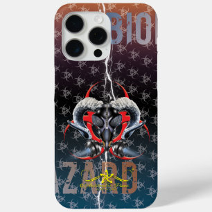 BW! BIOHAZARD WARNING! SKULL" iPhone 15 PRO MAX CASE
