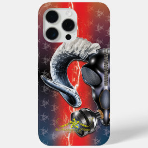 BW! BIOHAZARD WARNING! SKULL iPhone 15 PRO MAX CASE