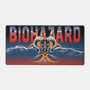 BW! BIOHAZARD WARNING! SKULL DESK MAT