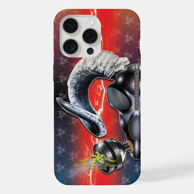 BW! BIOHAZARD WARNING! SKULL iPhone CASE (Back)