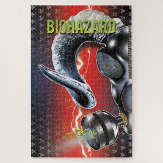 BW! BIOHAZARD WARNING! SKULL JIGSAW PUZZLE