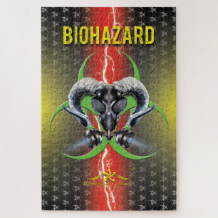 BW! BIOHAZARD WARNING! SKULL JIGSAW PUZZLE