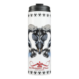 BW! BIOHAZARD WARNING! SKULL THERMAL TUMBLER