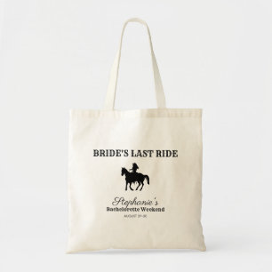 BW  Bride's Last Ride Bachelorette Weekend  Tote Bag