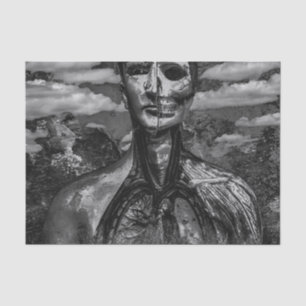BW Creepy Fantasy Scene Artwork Tissue Paper
