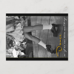 BW Dance As If No One Were Watching Postcard