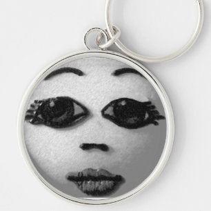 BW Doll Face Key Ring