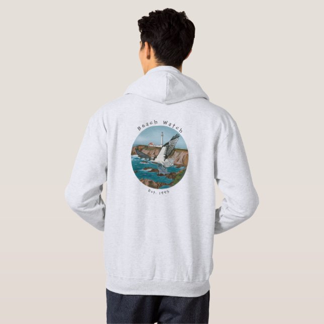 BW Hoodie Sweatshirt-North Coast Osprey (Back Full)