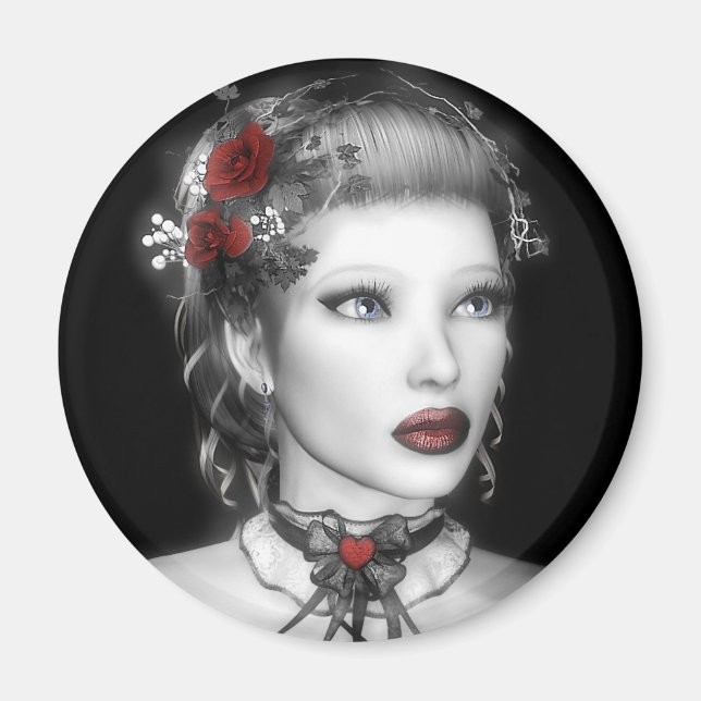 BW Portrait Magnet (Front)