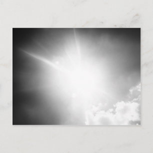 BW sun Postcard