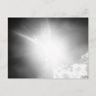 BW sun Postcard