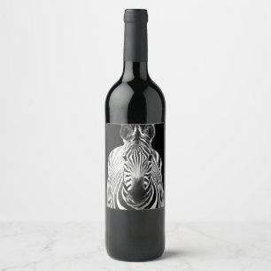 BW Zebra Wine Label
