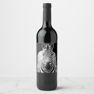 BW Zebra Wine Label