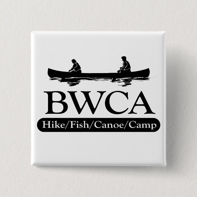 BWCA / Hike Fish Canoe Camp 15 Cm Square Badge (Front)