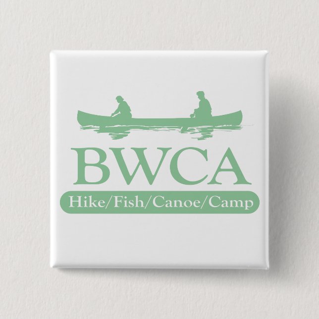 BWCA / Hike Fish Canoe Camp 15 Cm Square Badge (Front)
