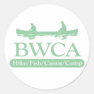 BWCA / Hike Fish Canoe Camp Classic Round Sticker