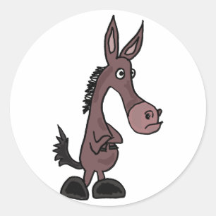 BX- Cartoon Stubborn Mule Stickers