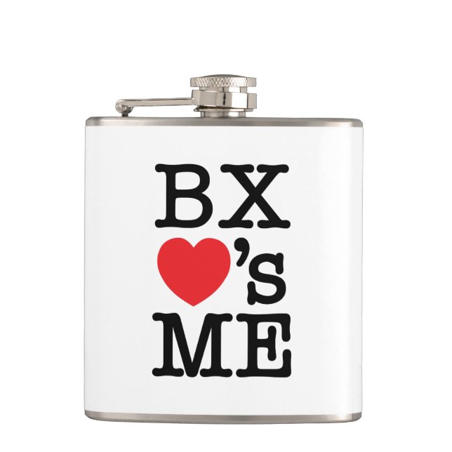 BX ❤'s ME Hip Flask (Front)