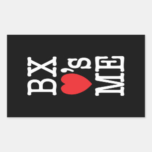 BX ❤'s ME Rectangular Sticker
